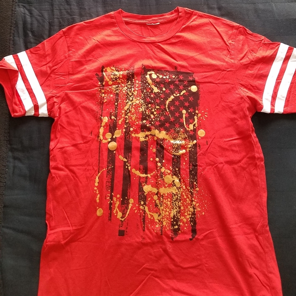 Men Rally strip T shirt